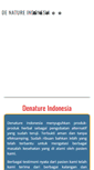 Mobile Screenshot of denatureindonesia.com